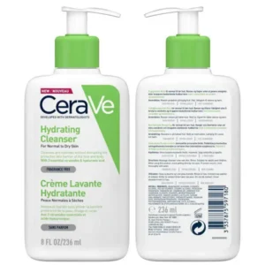 ژل شستشو و آبرسان قوی سراوی حجم 236 میلی لیتر مدل HYDRATING CLEANSER